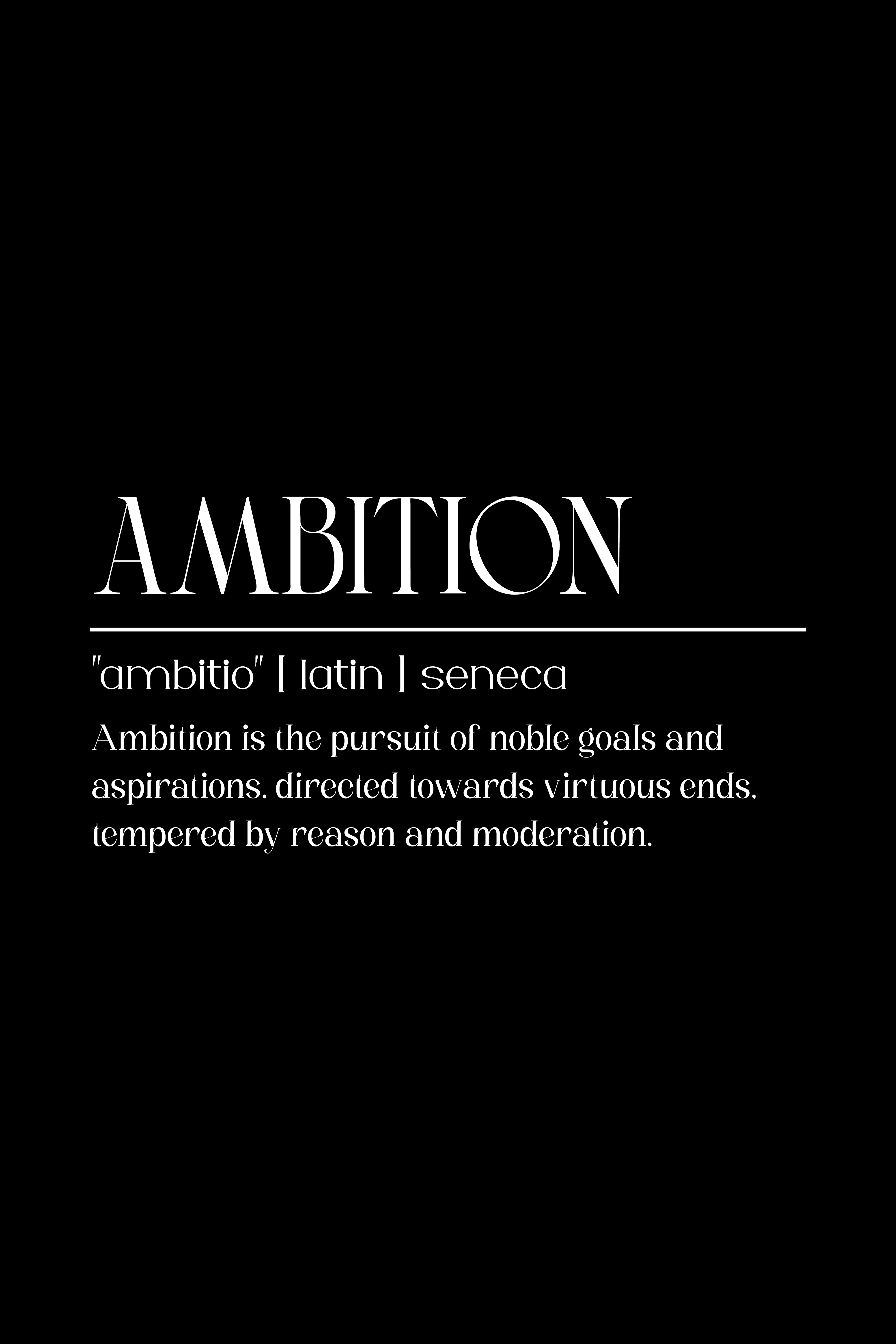 Ambition metal poster artwork